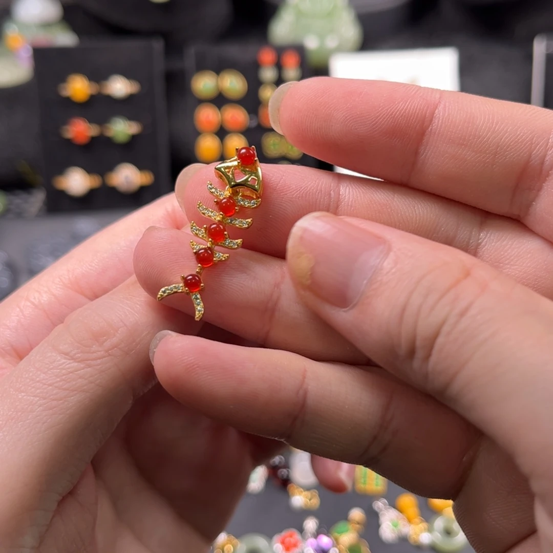 银S925镶嵌颈饰玛瑙/玉髓