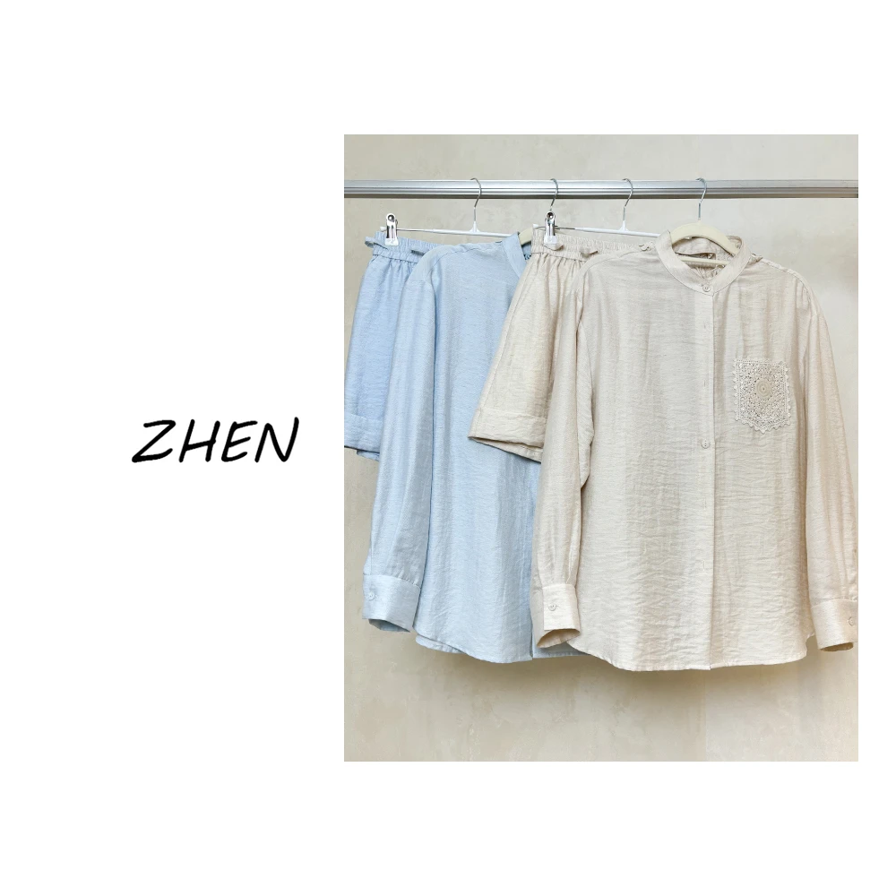 【ZHEN】25K00449 2025新款时尚气质显瘦小众设计师款时尚套装女