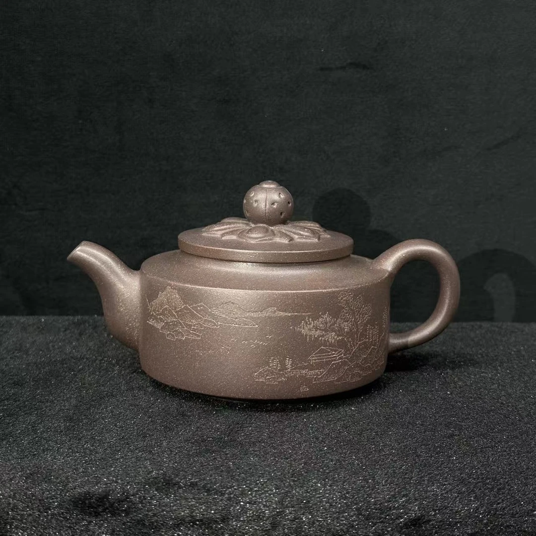 16/H103080/吴六君/紫砂壶梵莲/紫泥