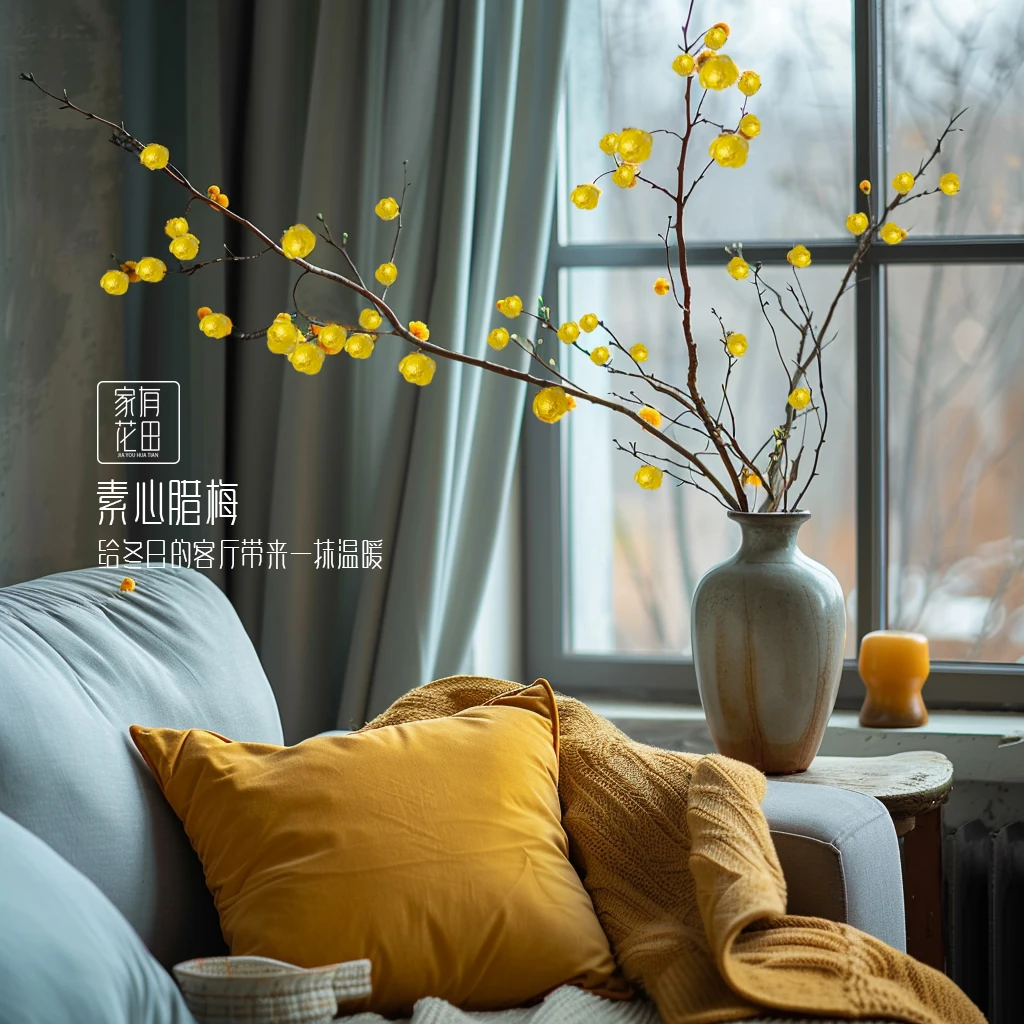 【鄢陵素心/檀香腊梅】40-60厘米高低搭配带花苞更显格调