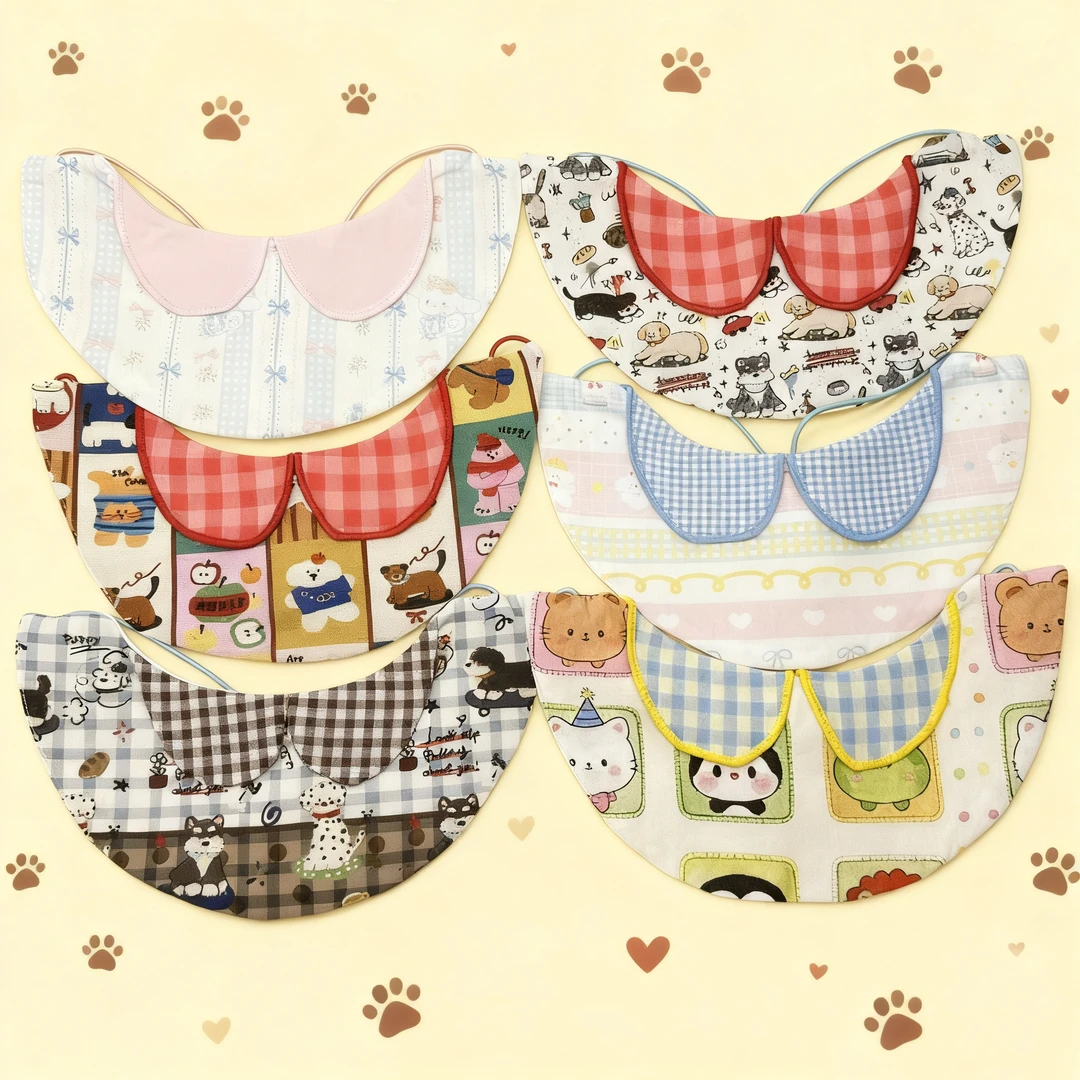 宠物围脖口水兜圆领随机一个（猫犬通用30斤内适用）