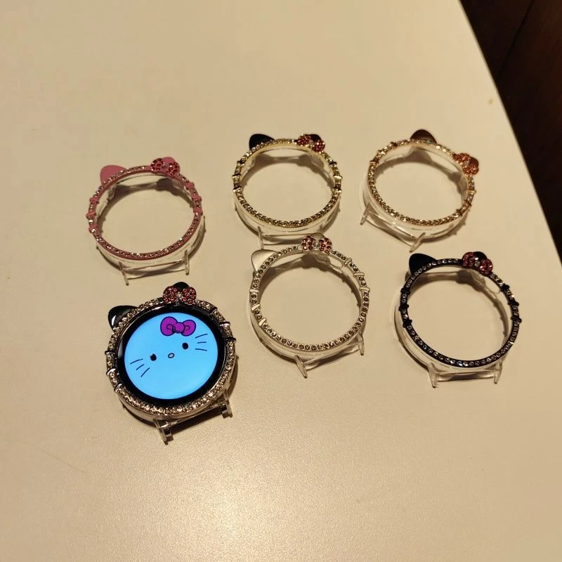 可爱卡通KT猫表壳适用华为GT5女款GT4手表防摔保护壳高GT5pro表壳