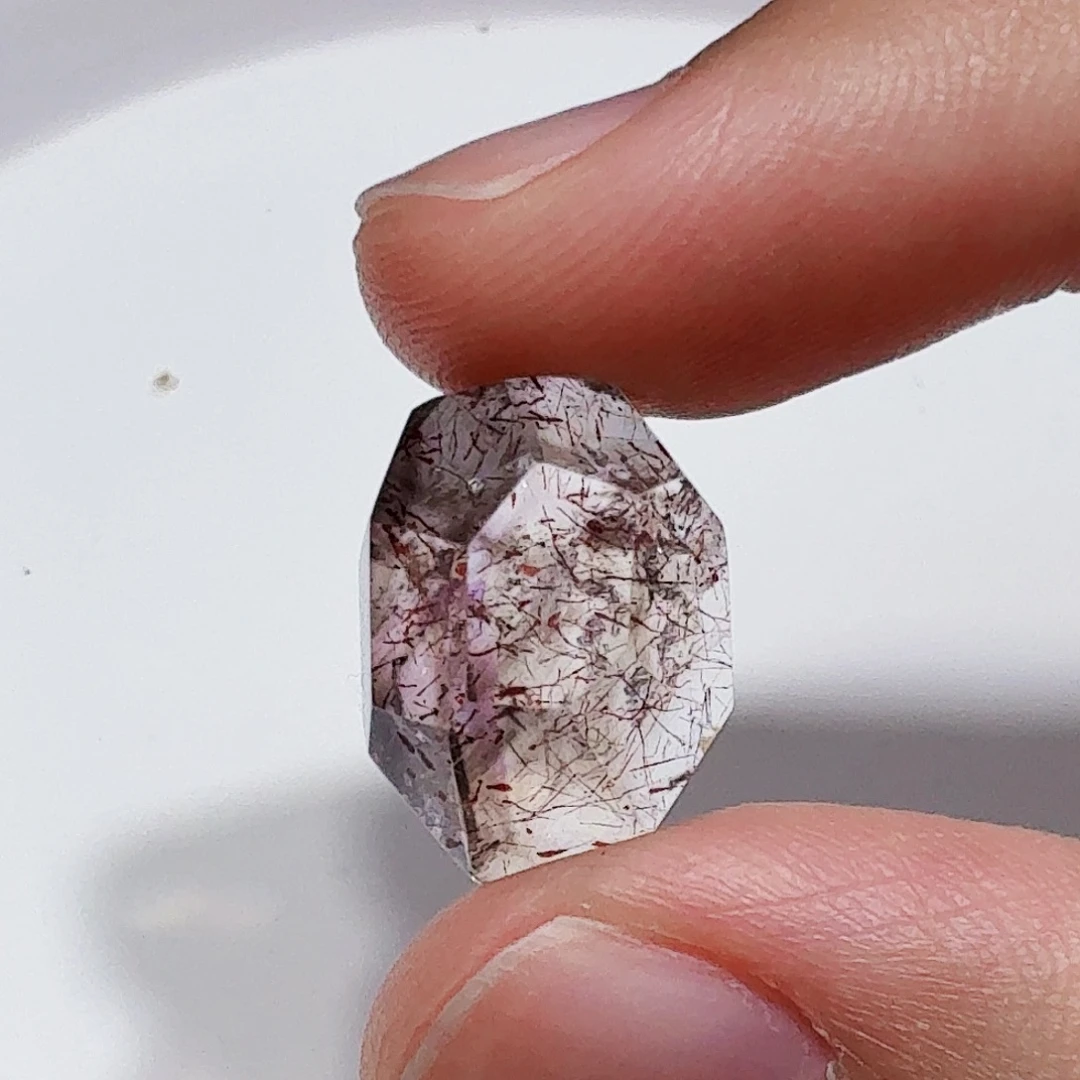 水晶未镶嵌珠宝半成品超七