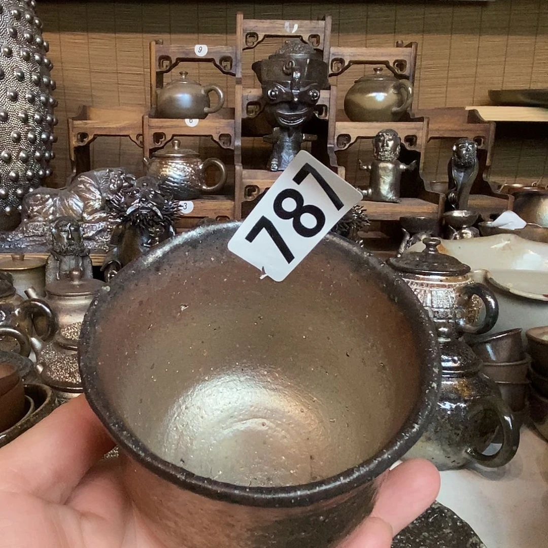 高温柴烧陶泥主人杯