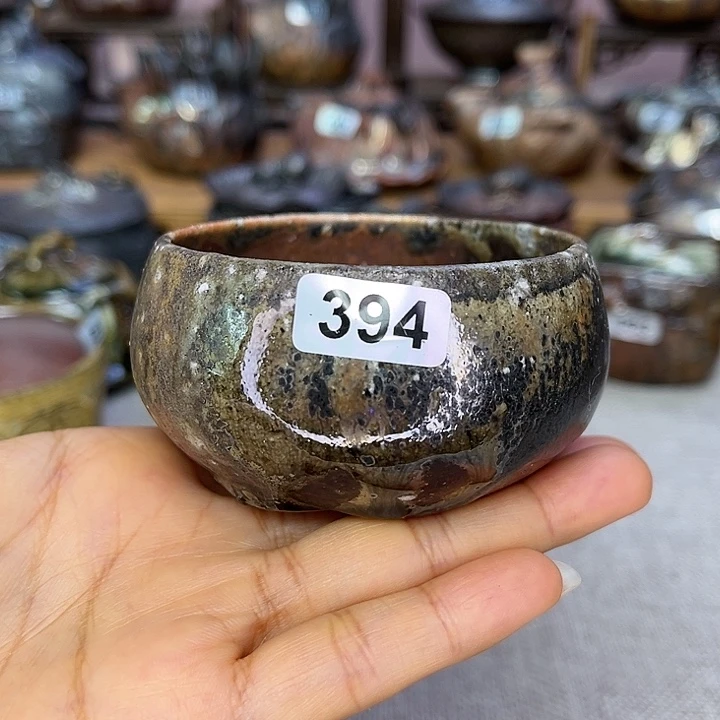 裸柴烧陶瓷手工茶器