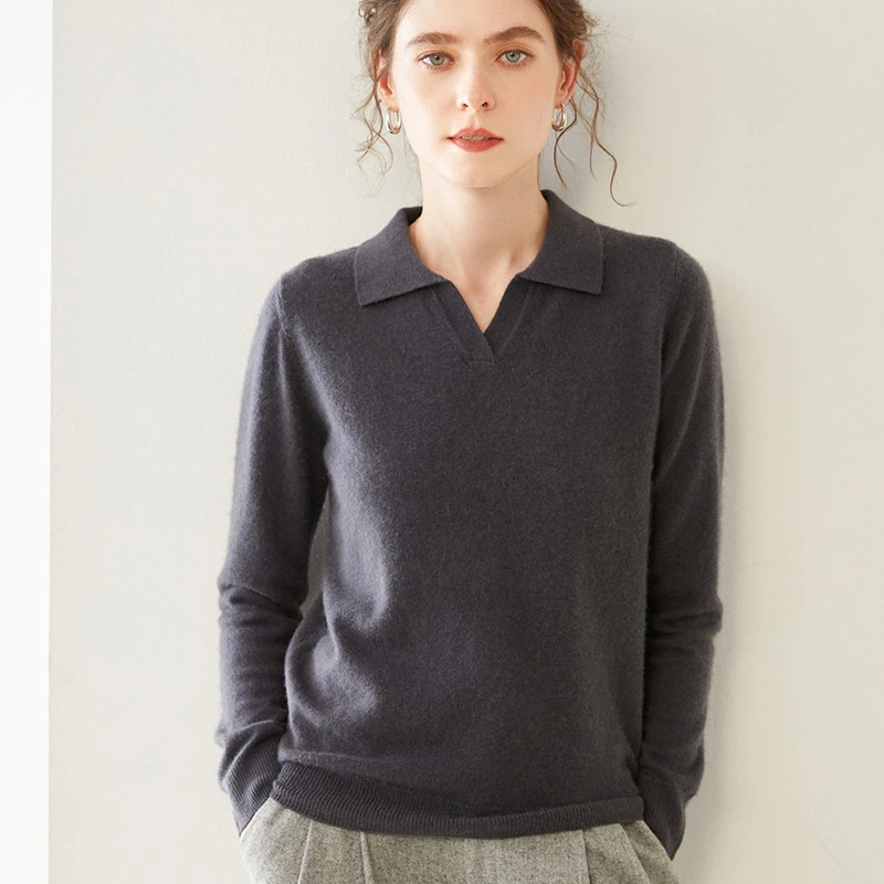 女【海鸥领羊绒衫】807
