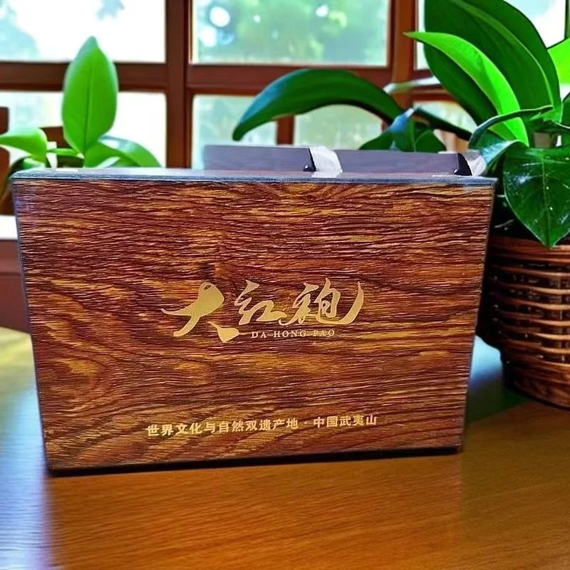 【大红袍】实木礼盒武夷岩茶大红袍节日必备送长辈高端茶礼150克