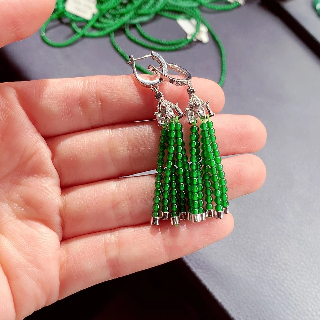 翡翠未镶嵌毛衣链