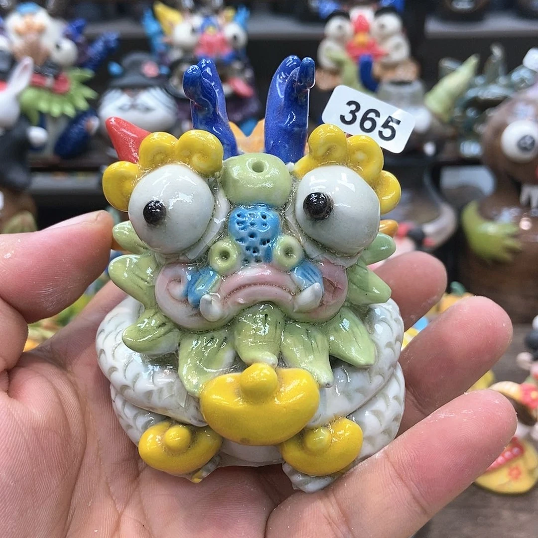 摆件A***u直播间手工抽象陶瓷摆件365