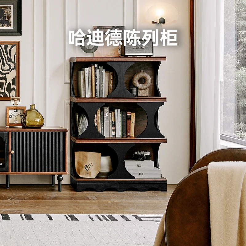 各各沃【国补】哈迪德玄关柜法式复古实木展示柜陈列柜储物柜书柜