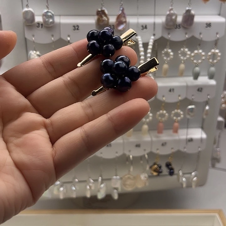 淡水珍珠发夹未镶嵌