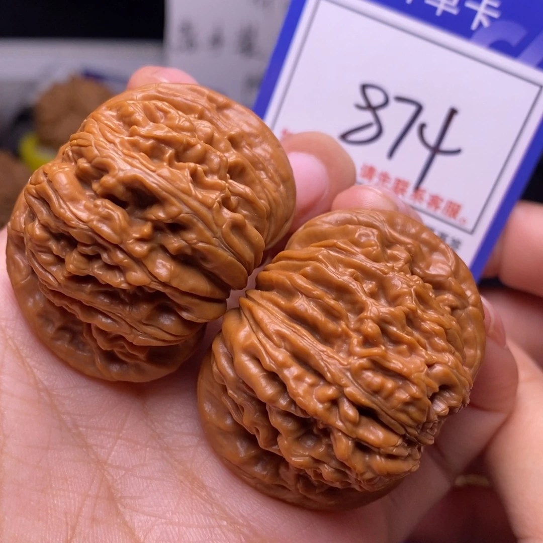 文玩核桃把件44四座楼874