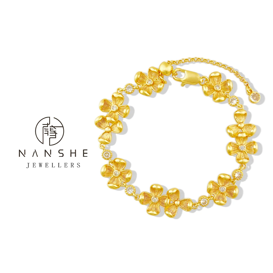 NANSHE/南奢 小众金花手链轻奢百搭 L900