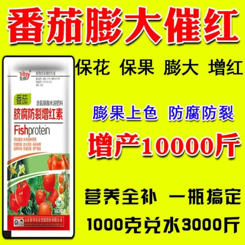 番茄专用叶面肥圣女果西红柿膨大素防裂增红着色防落增色增甜肥料