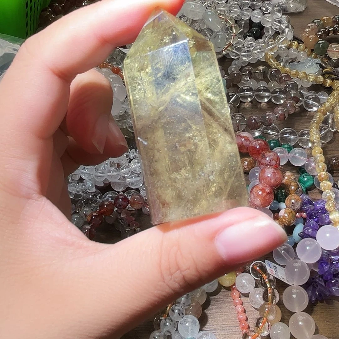 水晶手链未镶嵌黄喜马拉雅金字塔