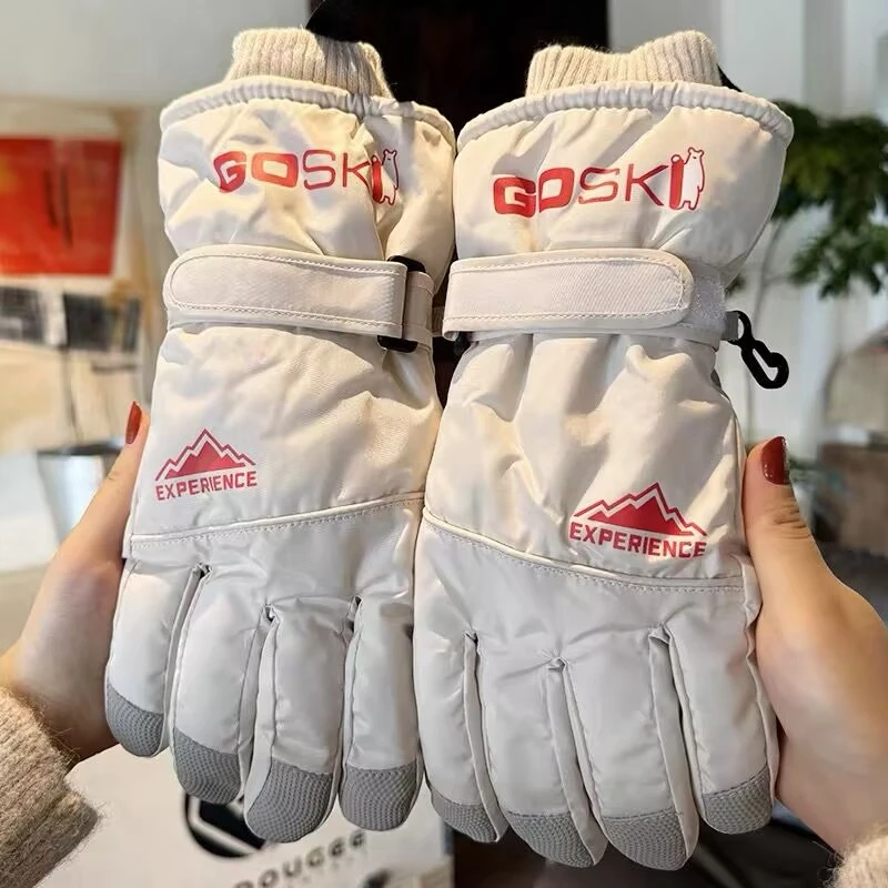 东北滑雪手套冬季加绒加厚保暖防寒防风可触屏摩托车骑行手套男士