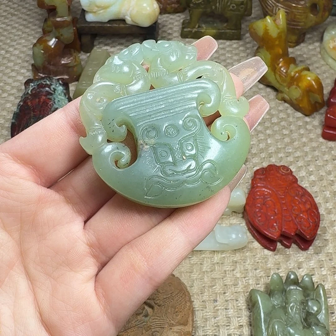 白玉菩提吊坠挂件