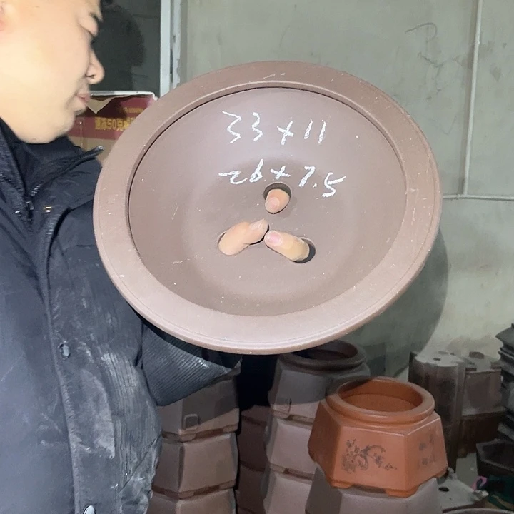 紫砂花盆紫砂等传统