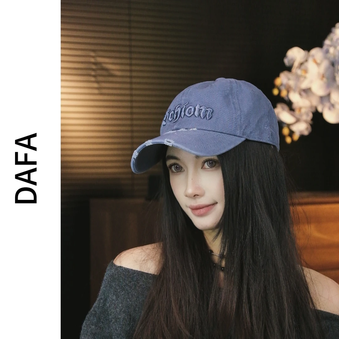 DAFA(A030)帽子女韩版时尚显脸小棒球帽加大加深百搭宽帽檐鸭舌帽