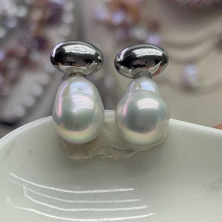 淡水珍珠耳饰未镶嵌