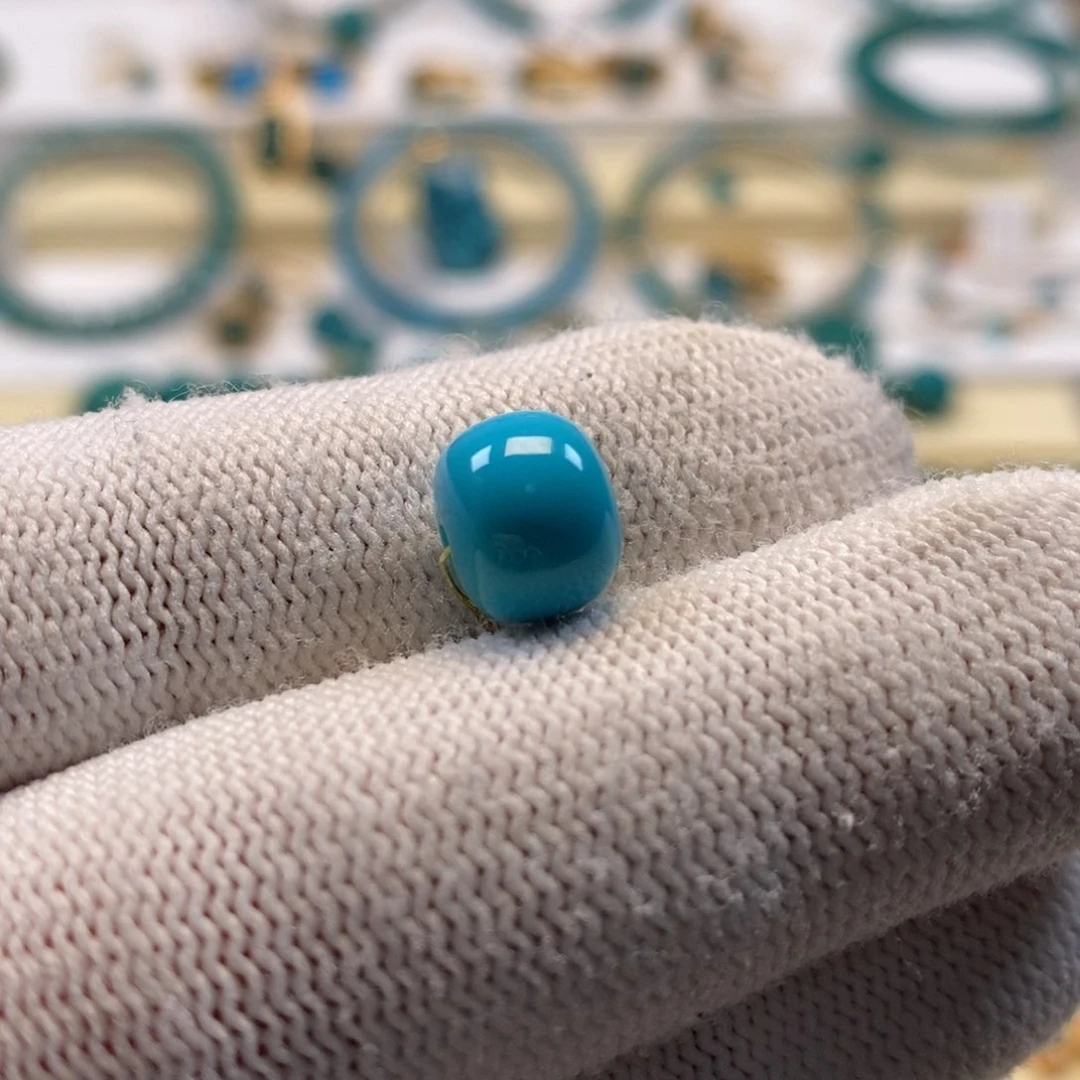 未镶嵌绿松石珠宝奇石希****心AA467