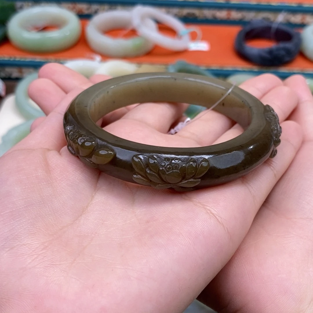 未镶嵌手镯和田玉手镯 59.3