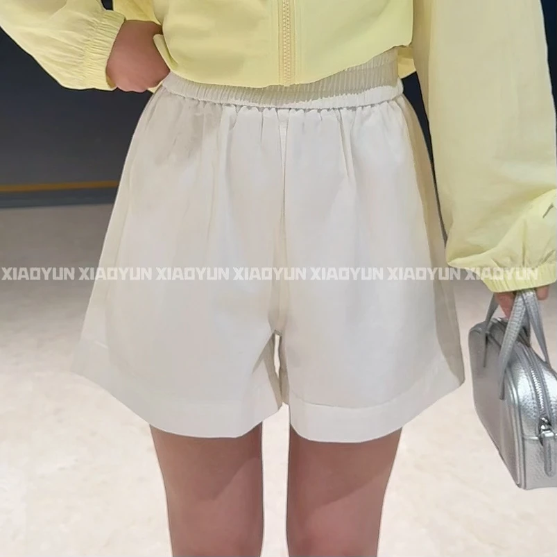 三色慵懒短裤 小允姐姐2025新款气质时尚高级三色慵懒短裤