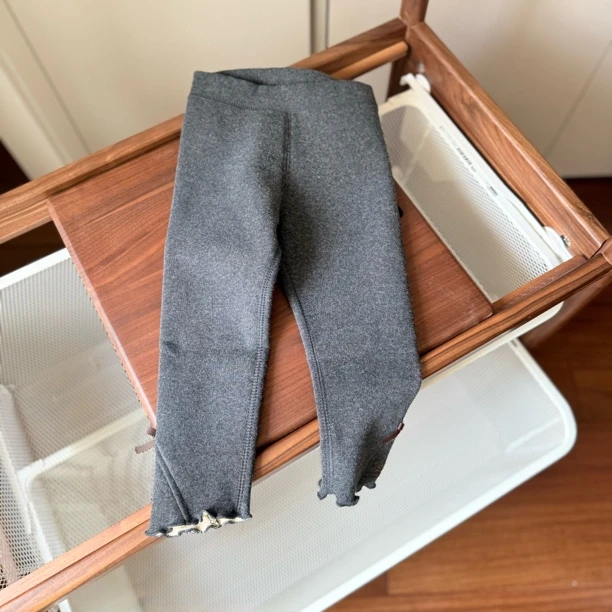 【编号L851】FDTZ-5-39-儿童 蝴蝶结打底裤B深灰色-FDTZ