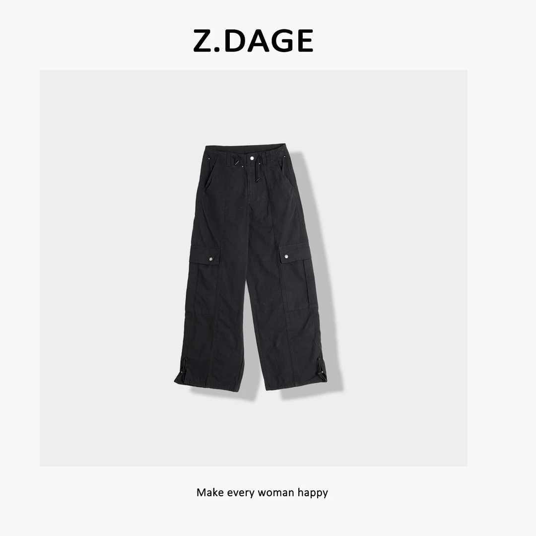 Z.DAGE'日落大道’街头风潮牌款中性工装休闲裤-236093-A