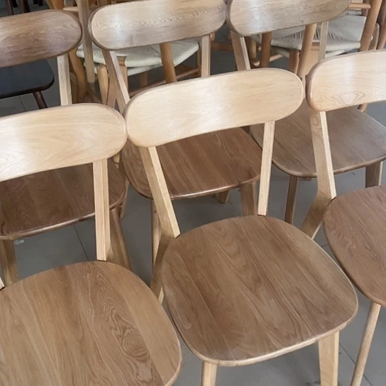 北美白橡木交叉椅精品无暇