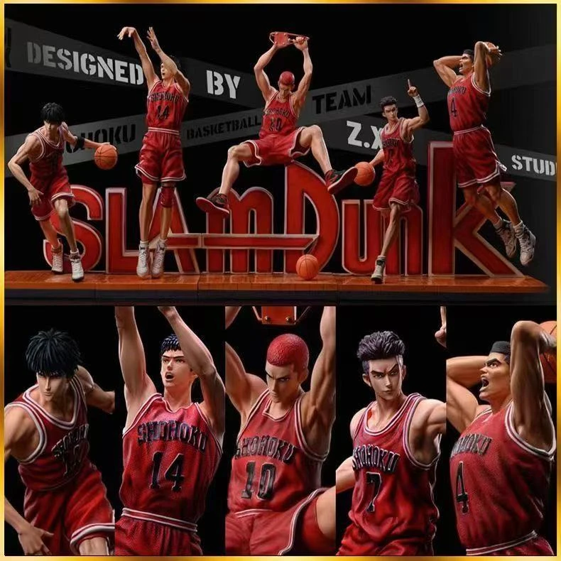 灌篮高手系列 站姿灌篮五虎优质手办摆件