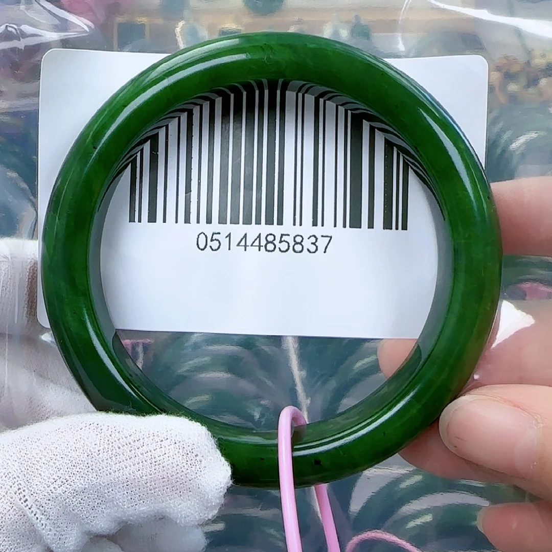 和田玉（碧玉）手镯未镶嵌包容5960