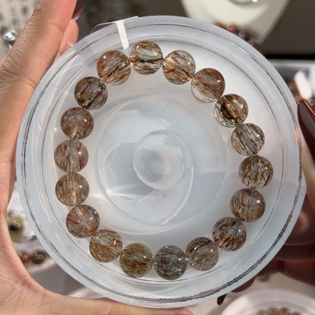 水晶未镶嵌手链黑金超七11