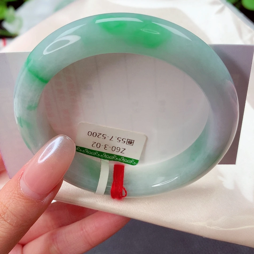 翡翠未镶嵌手镯缅甸天然a货翡翠手镯