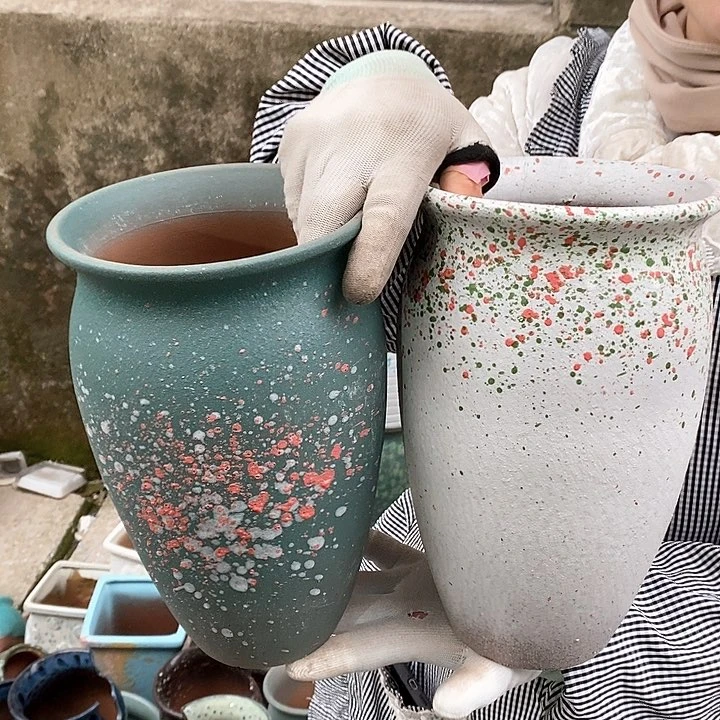 紫砂花盆正品口15高25