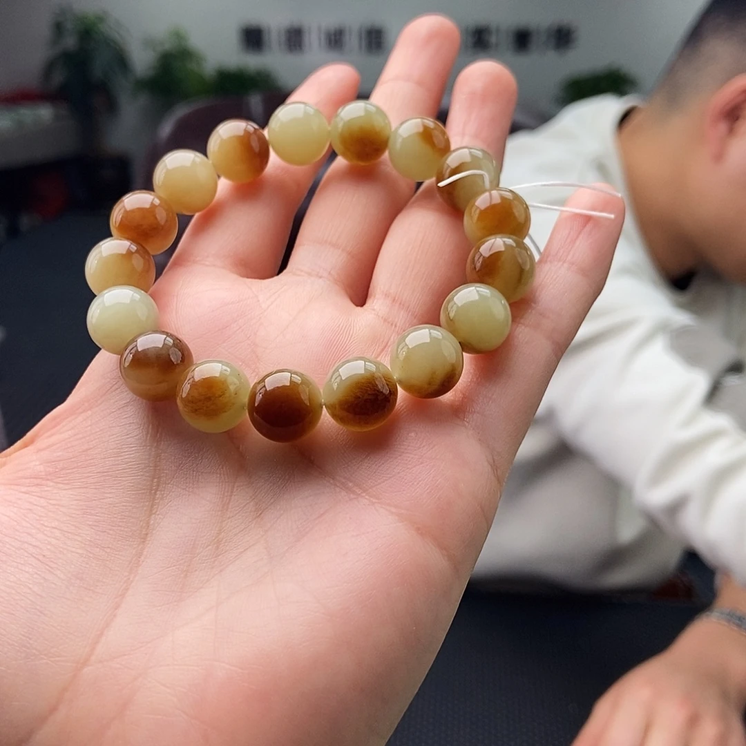 和田玉未镶嵌颈饰手串 颜色多样性发拍一发一