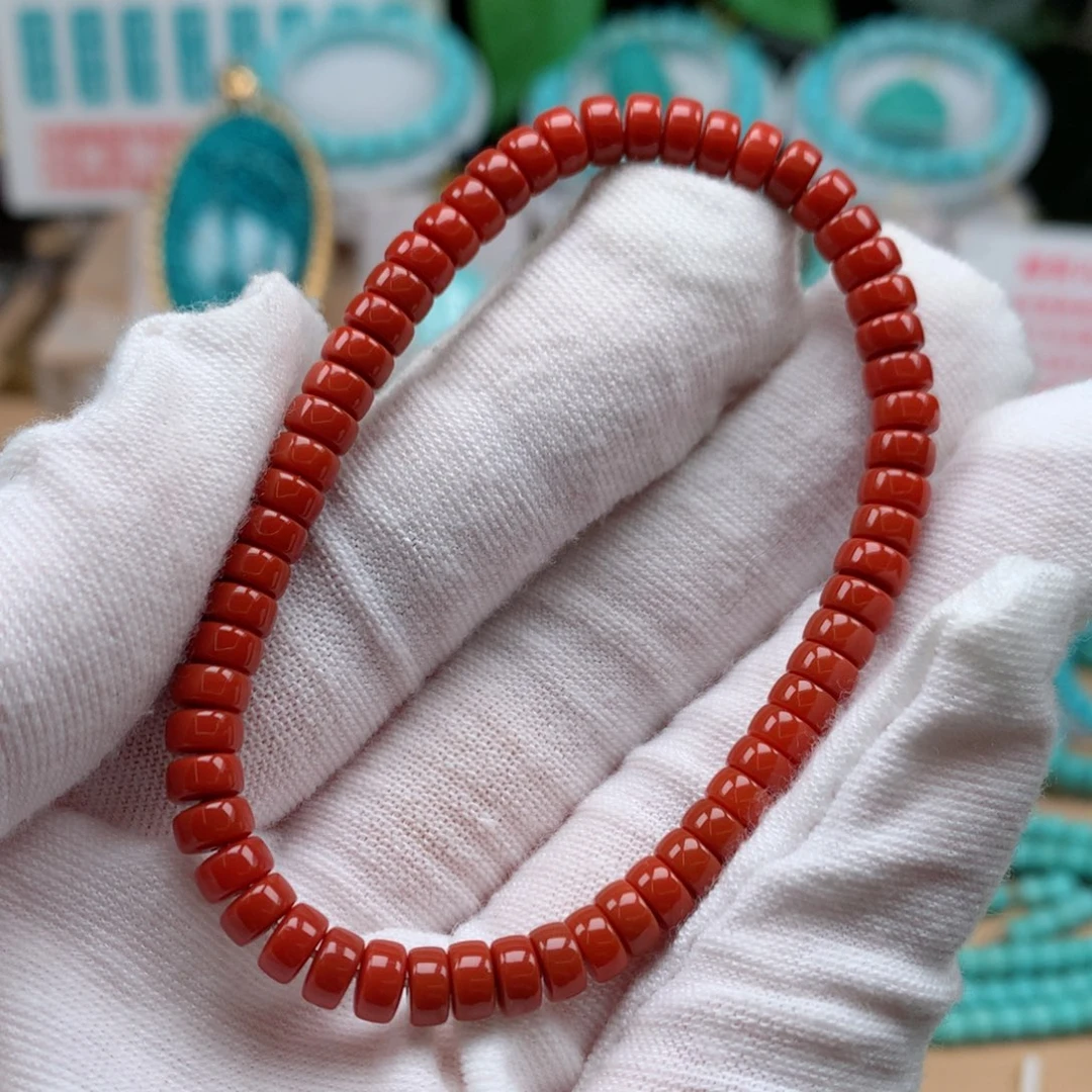 南红玛瑙未镶嵌珠宝奇石5.3mm