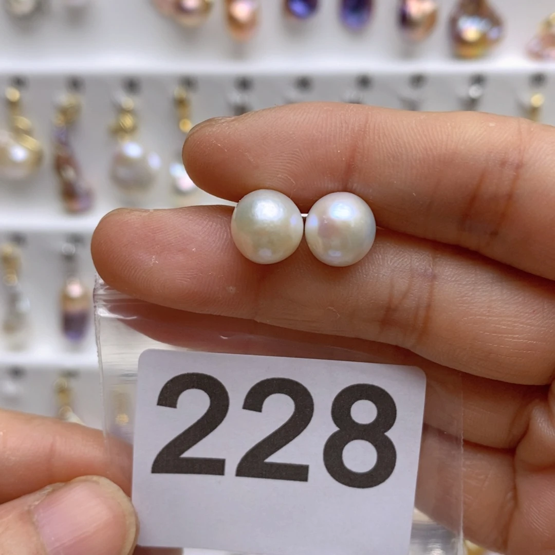 淡水珍珠颈饰银S925镶嵌228