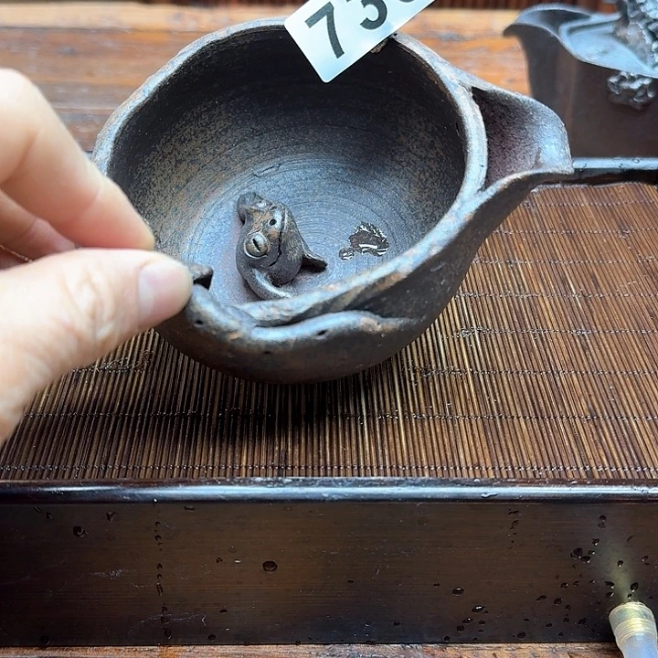 纯手工制作粗陶茶具