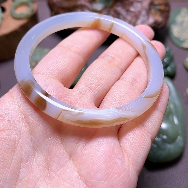 岫岩河磨玉（透闪石质玉）手绳未镶嵌