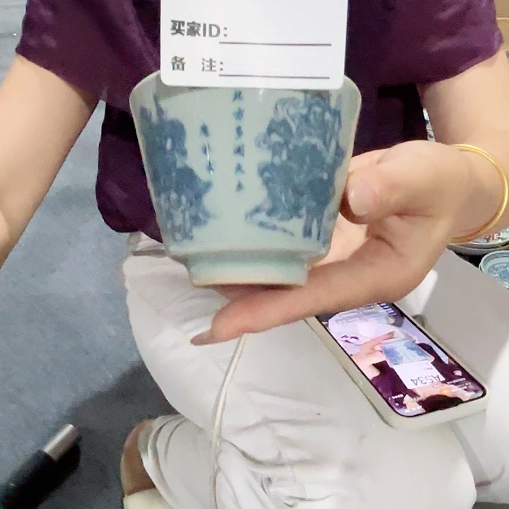 摆件景德镇高温陶瓷A534天王