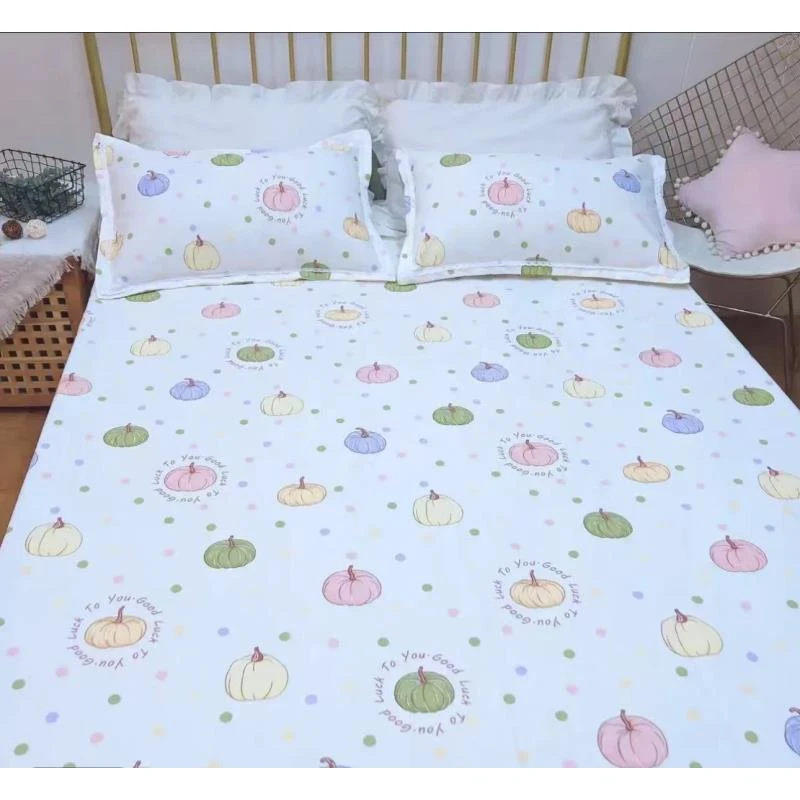 百变南瓜-新款老粗布床单200cm*240cm（±5cm）