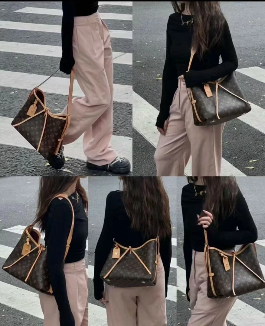 【顺丰包邮】新款L V女包Carryall单肩斜挎包包配件包包带17