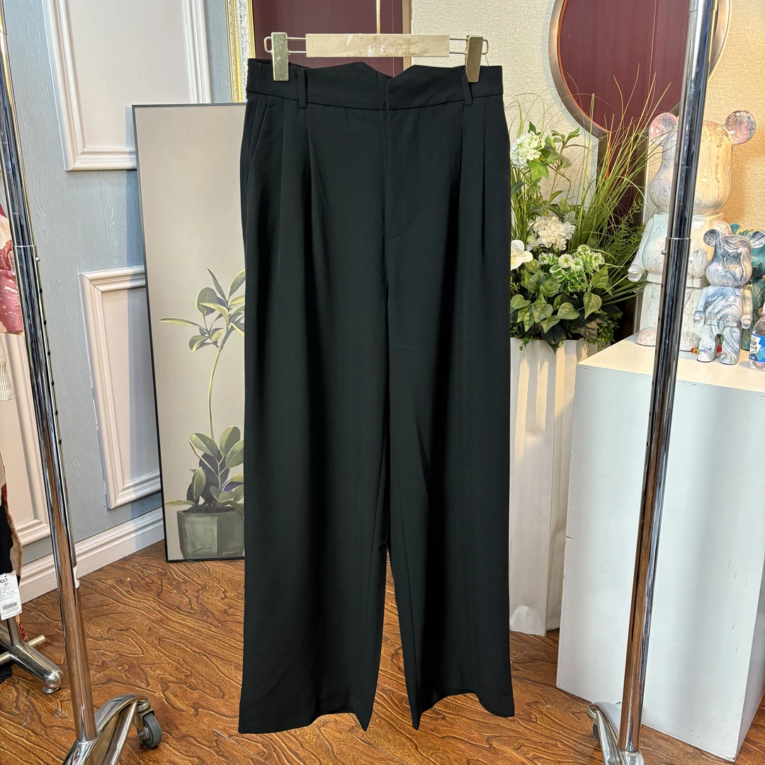 艾恩纪静奢极简风长裤8852