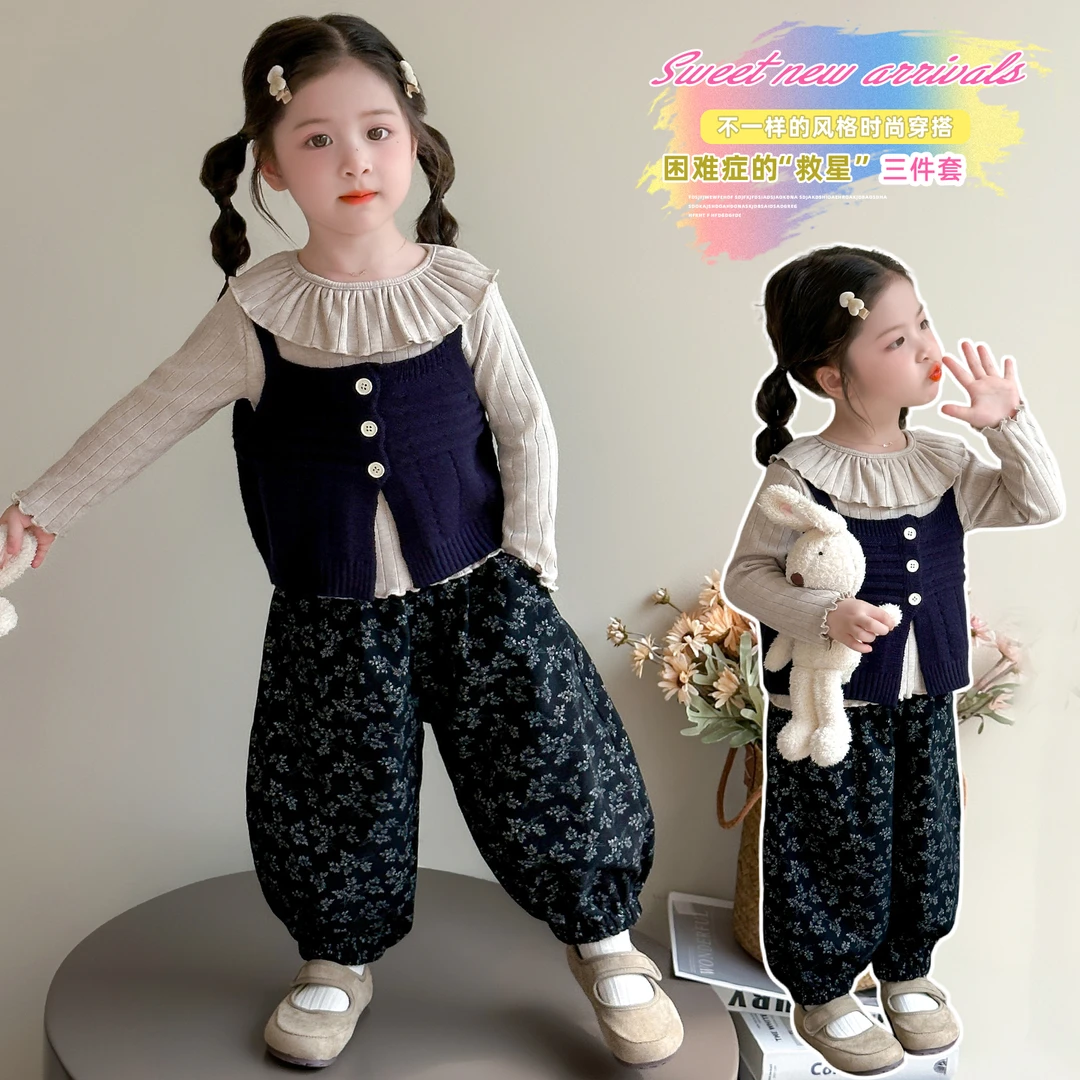 2025女童可爱秋装休闲洋气秋季款女童穿搭潮流套装儿童韩版炸街