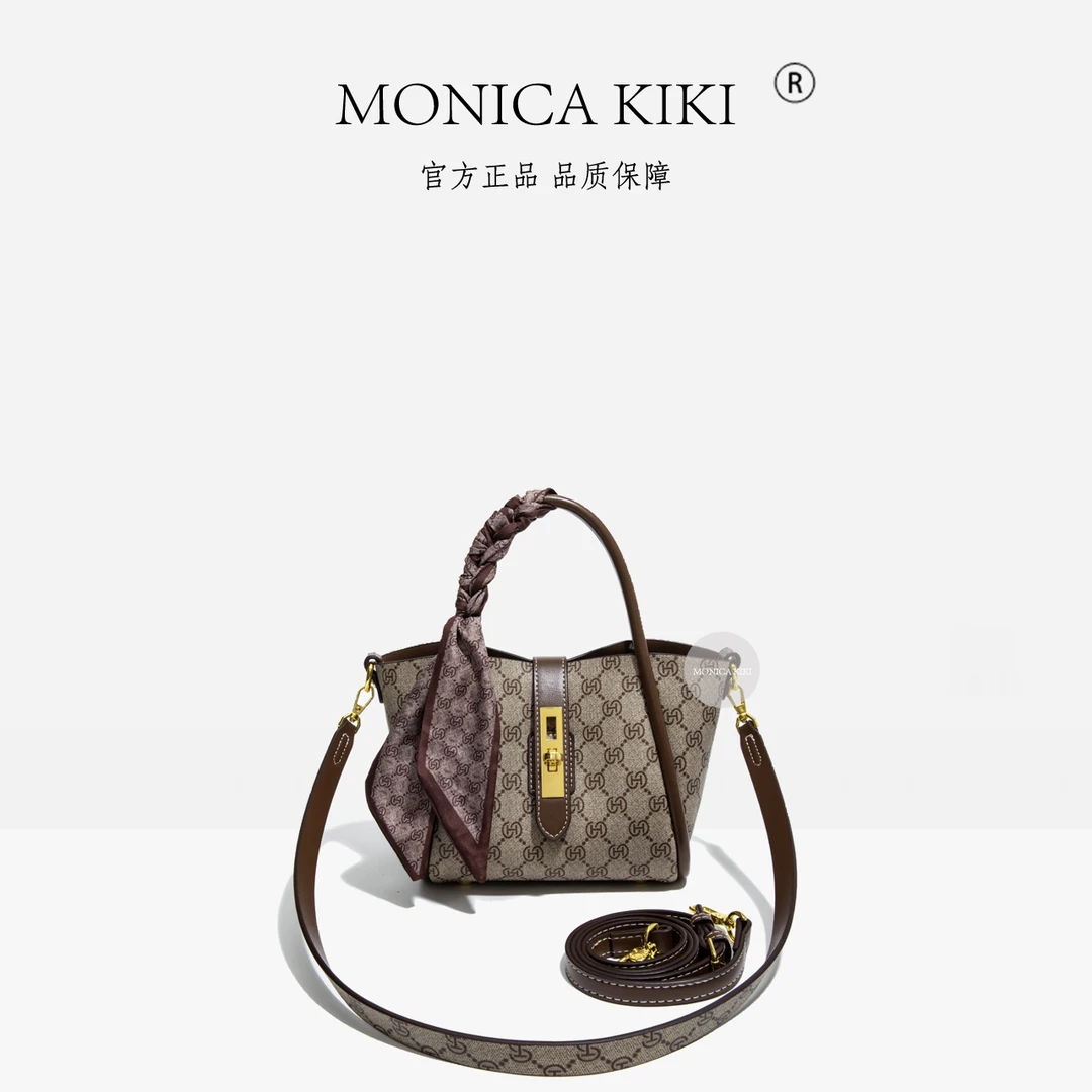 今年流行爆款包包女2025新款超火印花手提水桶菜篮子包单肩斜挎包