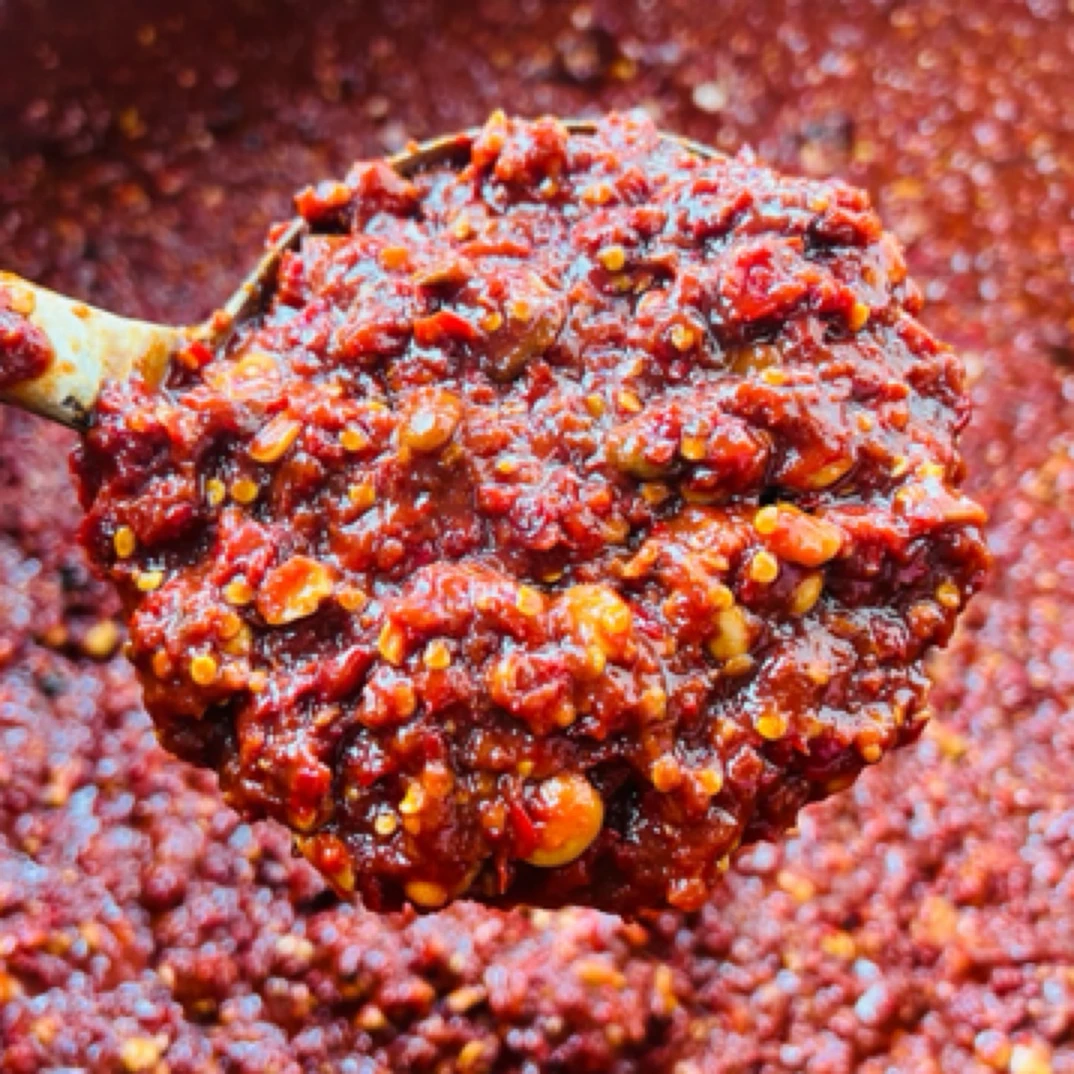 湖北特产农家无油豆瓣酱辣椒酱纯手工无添加