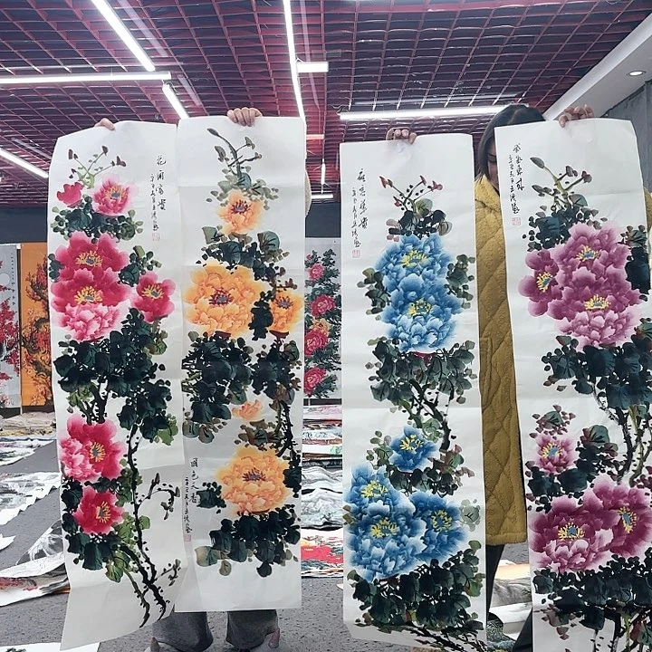 国画无毛或被柔毛和短毛的