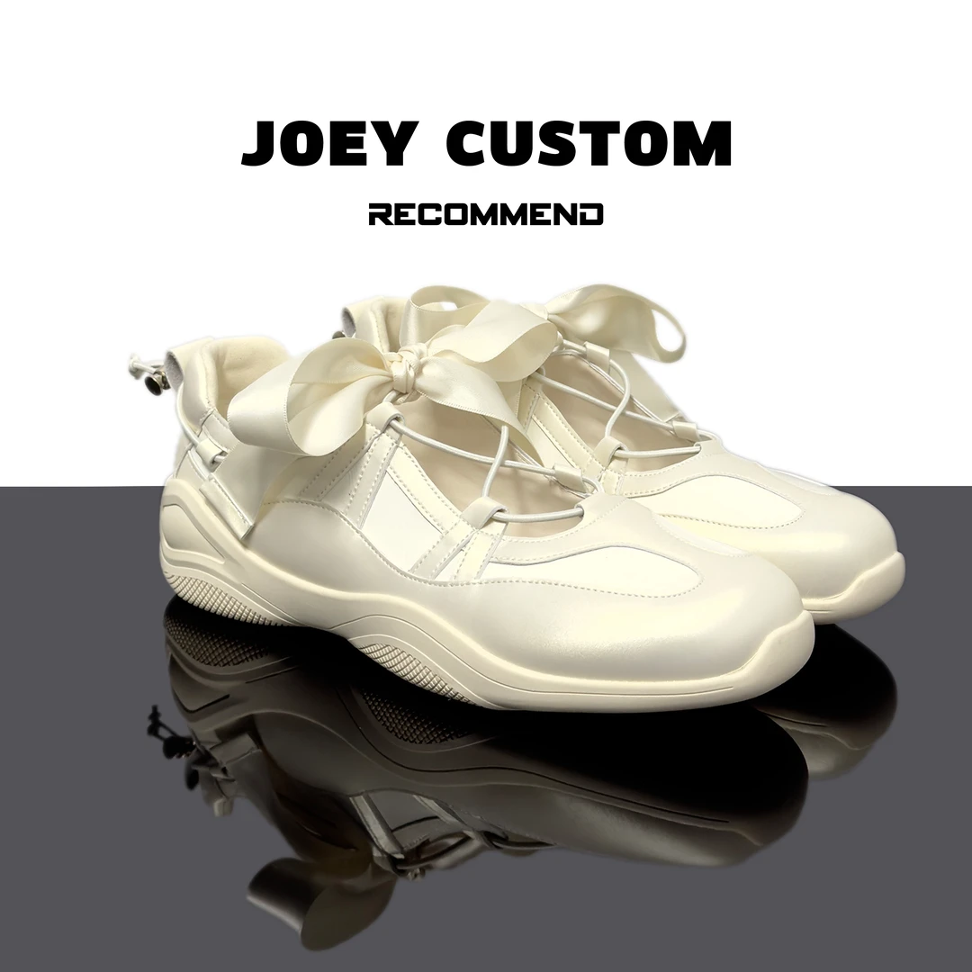 JOEY |【天鹅】设计款气质蝴蝶结芭蕾舞女鞋交叉抽绳玛丽珍鞋 703-2