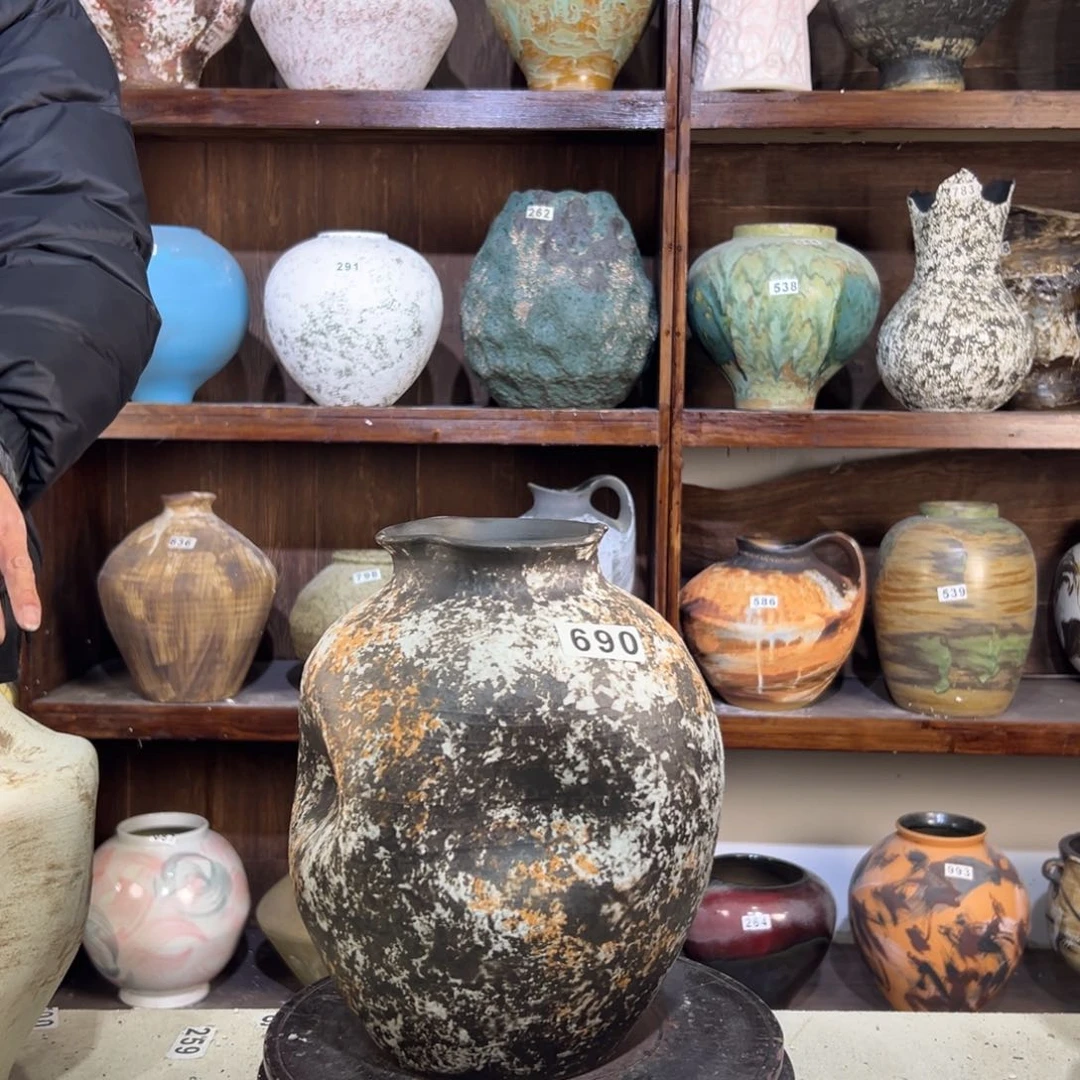 摆件690华庭街上釉面子，我